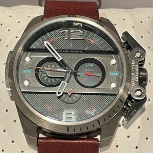 NIB Men's Diesel Ironside Black Chronograph Watch DZ4387